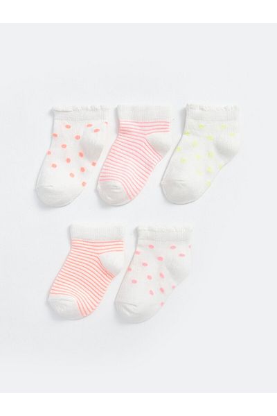 LC Waikiki LCW bedruckte Baby-Mädchen-Socken, 5er-Pack