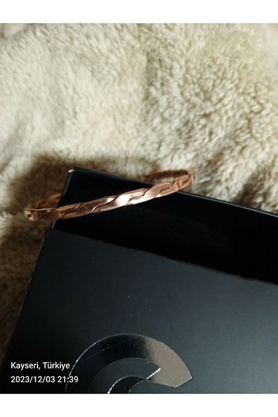 COPPERMS Handmade Forged Pure Copper Bracelet Magnetic Field Bracelet
