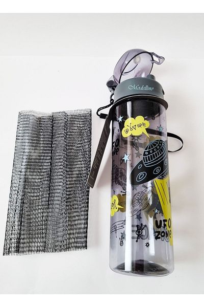 Modellino Licensed UFO Zone Transparent 500ml Water Bottle with Tulle Belt