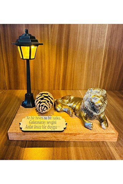 mykhediyevesanatatölyesi Özel Tasarım Hediyelik Biblo Işıklı Aslan Biblo Gala...