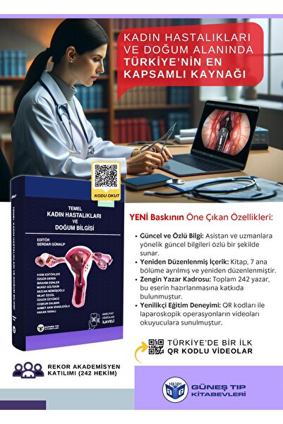 Güneş Tıp Kitabevleri Temel Kadın Hastalıkları ve Doğum Bilgisi