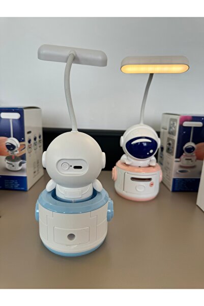 Genel Markalar Çok Amaçlı Astronot Kumbara Lambası,Şarjlı Gece veya Masa lambası-3 Modlu Işık