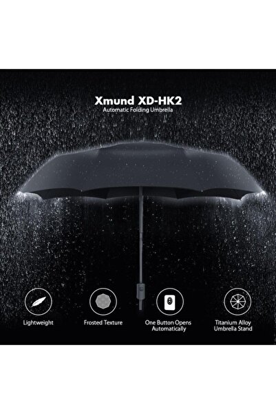 Demirhan Erkek Şemsiyesi Full Otomatik Otomatik Katlanır Şemsiye Çantaya Sığa...