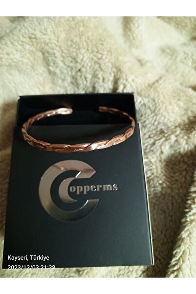 COPPERMS El Yapımı Dövme Saf Bakır Bilezik Manyetik Alan Bilekliği.