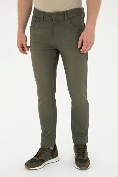 U.S. Polo Assn. U.S. POLO ERKEK SLİM FİT SPOR DENİM PANTOLON G081SZ080.000.1818816 COLORIS 027 HAKİ