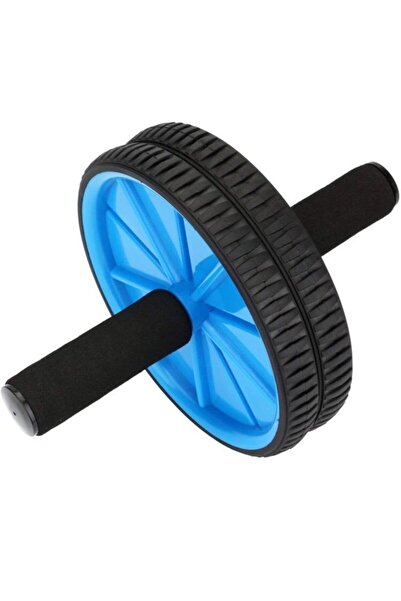 Leyaton Mavi Fitness Karın Kası Sixpack Egzersiz Tekeri Spor Aleti Ab Wheel Egzersiz Tekerleği