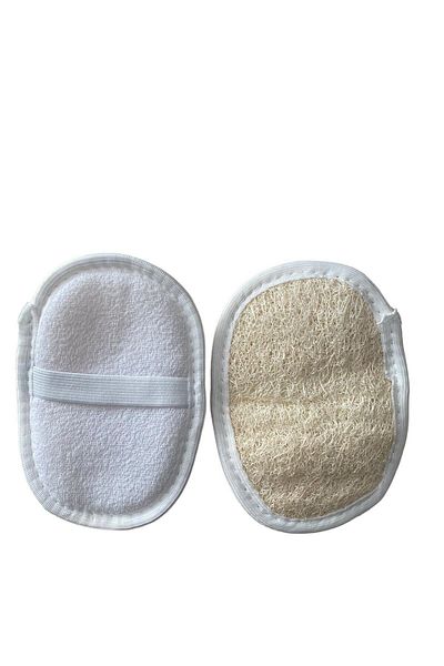 FBW 2 Pieces Natural Pumpkin Peeling - Oval Fiber & Scrub