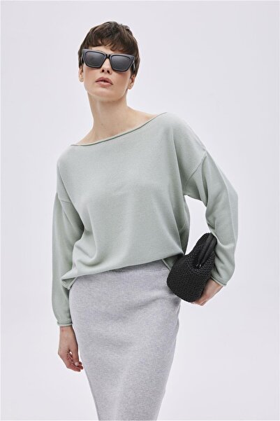 SHERIN Pulover Mint Boat Deck Tricot de bază