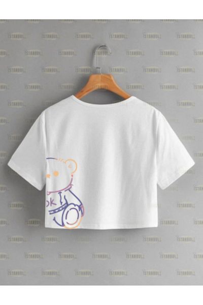 aynewmoda Tricou oversize pentru femei cu imprimeu panda