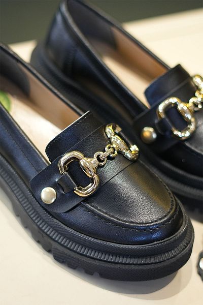 TREND Buckle High Sole Loafer Shoes