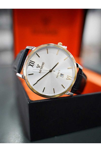 Raymond Men's Leather Wristwatch - Stylish and Comfortable