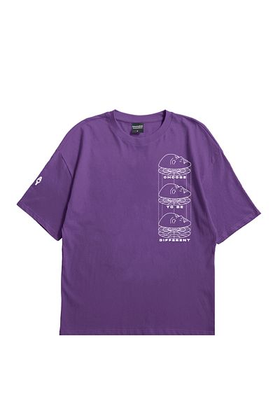 Eazy Co Eazy Purple Alegeți diferite tricouri unisex cu mânecă scurtă cu imprimeu supradimensionat