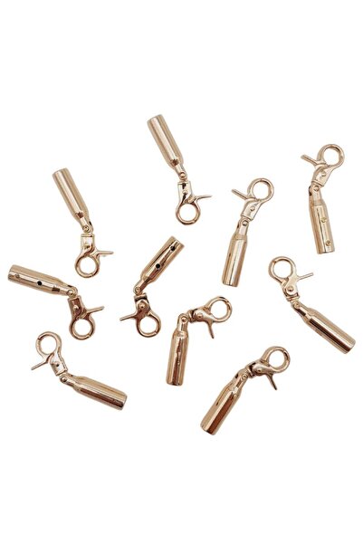 angel çanta aksesuar 10 броя светлозлатисти черупки с кука, 7 мм