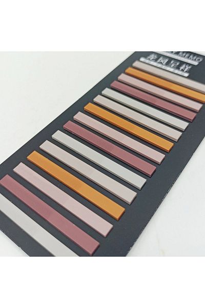 sibga tasarım Transparent Colored Thin Strip Postit - Bookmark, 300 Sheets