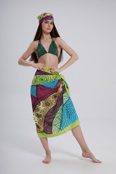 nehir eşarp Ethnic Sun Patterned Pareo - No Inner Display, 95x145