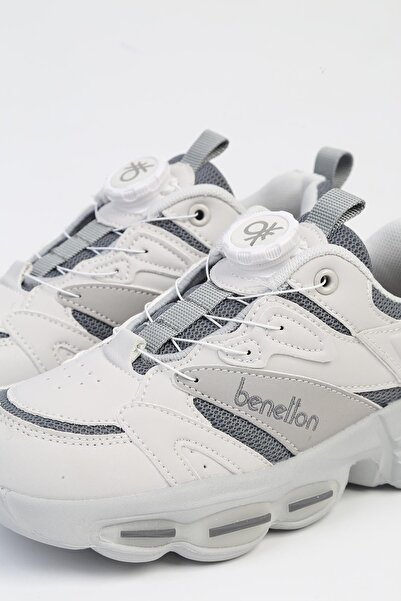 Benetton ® IMPORTED Gray Children's Lace-Up Mechanism Sports Shoes BNI-10253