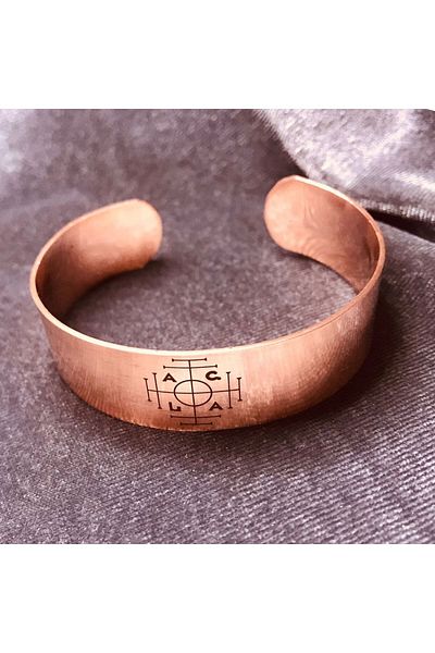 ajda's Agla Money Talisman Bracelet - Pure Copper