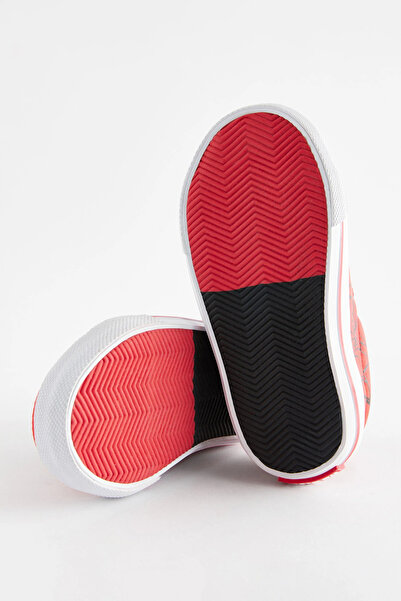 Next Baby Red Man Patterned Spider Sneakers - Velcro and Laced Sneakers