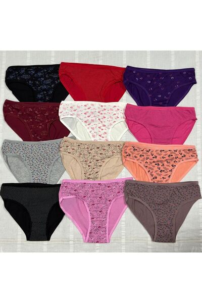 Sashaa Collection 12 db mintás női Bato bugyi csomag