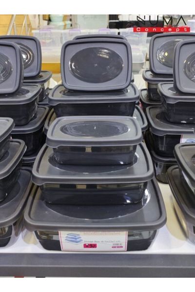 Numa Concept Plastic Container-Storage Container- Useful 3-Piece Container