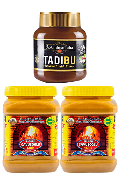 Abdurrahman Tatlıcı Tadıbu 330g + 2 X Odun Ateşinde Kepeksiz Bozkır Tahini 930g