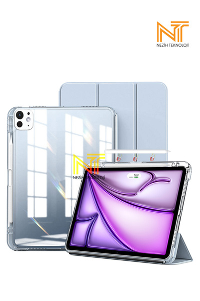 Nezih Case Ipad Pro 13inç M4 2024 Magnetik Ayrılabilen Airbagli Uyku Modlu Ka...