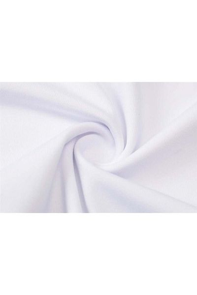 Toum Crop alb - mânecă raglan tocită