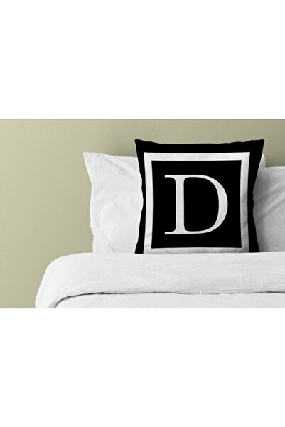 Lostello Home Letter Throw Pillow Pillow Case-Letter D