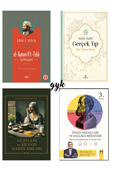Yitik Şifa Yayıncılık İbni Sina el-Kanun fi't-Tıp - Gerçek Tıp-Güzellik ve Şifanın Kadim Sırları-Sağlıklı Beslenme SET