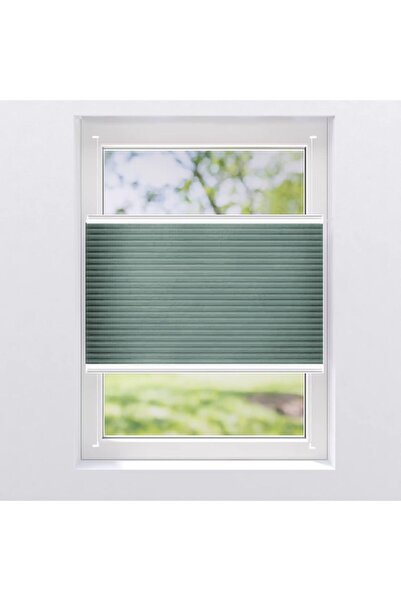 MD Plise Beyaz Alüminyum Kasa 50x200 Karartma (BLACKOUT) Bat  Plise Perde