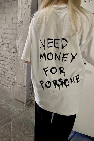 Touz Moda Χρειάζεστε χρήματα για Porsche Detail Oversize Unisex T-Shirt