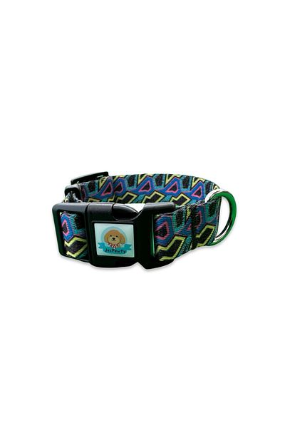JesPawty Black Patterned Collar