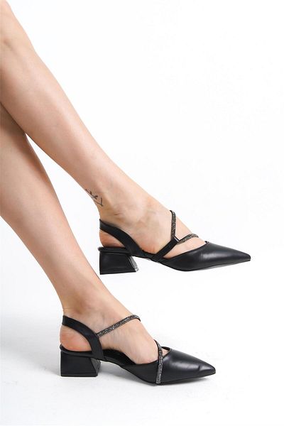 Ayakkabı Fuarı Elite Mst555C - Black Women's Heeled Shoes