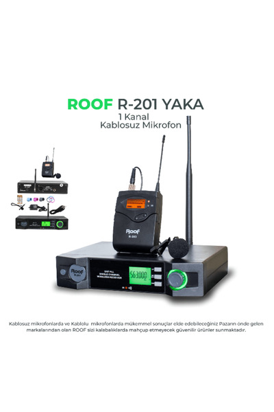 ROOF R-201 Yaka UHF Telsiz Mikrofon