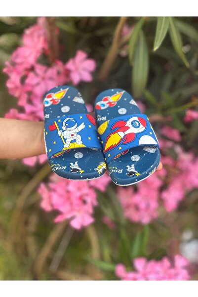 Bold Boutique Papuci pentru copii cu detalii astronaut - talpă anti-alunecare, pentru baie de plajă și piscină de mare