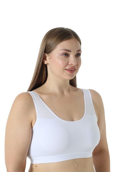 Özlem & Donex Large Size Sports Bralette - Thick Strap and Pad Detail, 3380