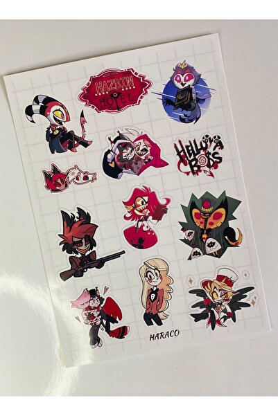 Hara Company Autocolant netăiat de dimensiune A5 Hazbin Hotel