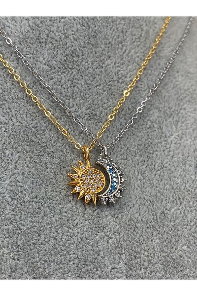 Nurşah Özcan Store Couple Necklace for Sun and Moon - Friendship Design