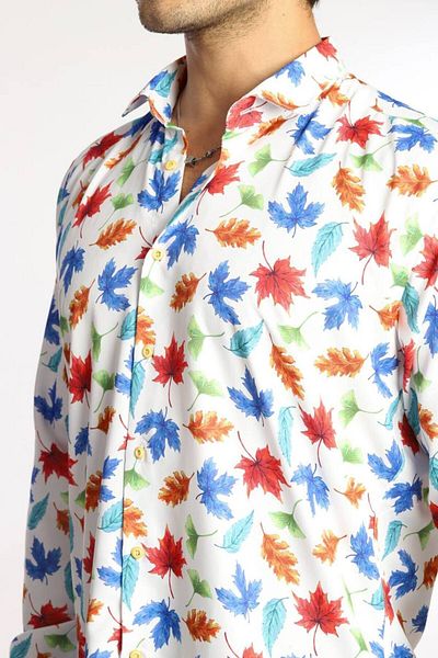PASSERO Men's Shirt - Slim Fit and Digital Printed
