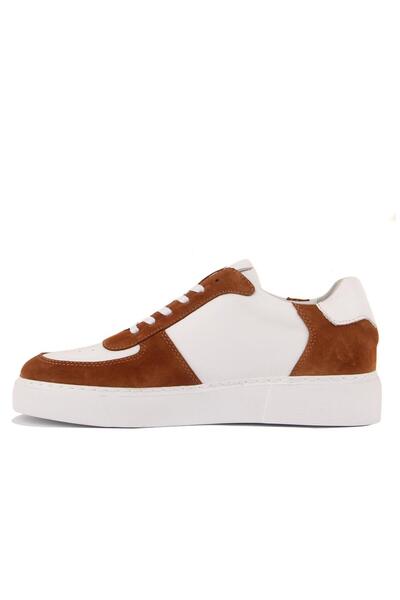 SailLakers - Tan Suede, White Leather Men's Casual Shoes 101-8058-He1065