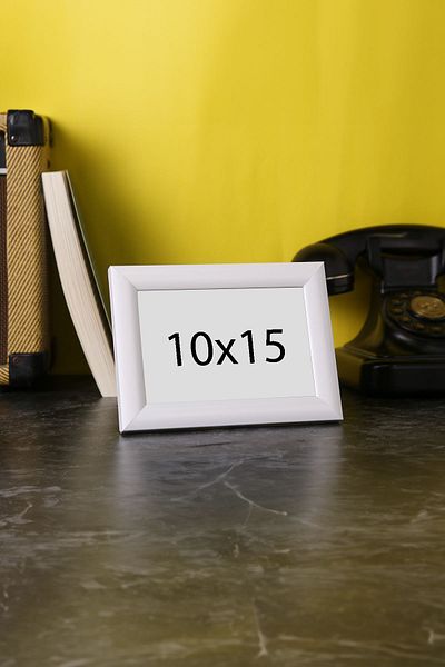 Araste White Picture Photo Frame with 10X15 Legs