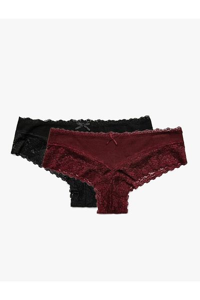Miss Blue Moon Pachet de 3 chiloți brazilian din dantelă 2300