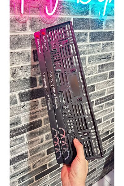 as garaj AUDİ SPORT Uyumlu SERVİS PLAKALIK 2 ADET UZUN