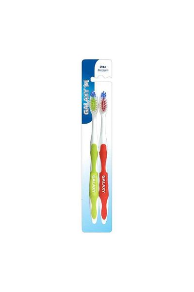 Galaxy 1+1 Toothbrush Set Medium Medium