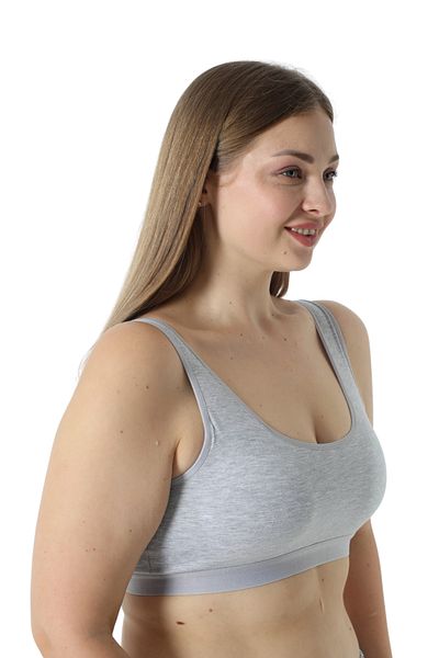 Özlem & Donex Large Size Sports Bralette - Thick Strap and Pad Detail, 3380