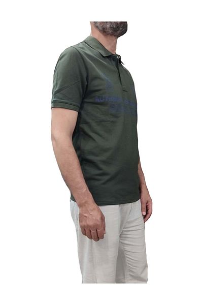 U.S. Polo Assn. Μπλουζάκι με στάμπα U.S POLO KHAKI L - Μπροστά και πίσω - ST07530-KHAKI-L