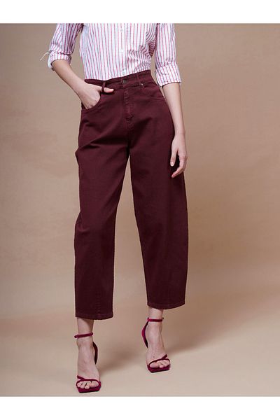 Sassafras By Styli High Rise Balloon Fit Jeans