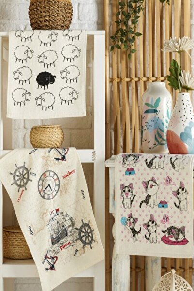 sternen glanz منشفة مطبخ ناعمة من القطن بنسبة 100% من سويتي شيب - 30 × 50 مم،...