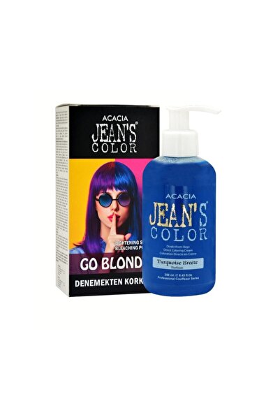 Acacia Jean's Color Turkuaz 250 Ml. Turqoıse Breeze + Jean's Color Saç Açıcı ...