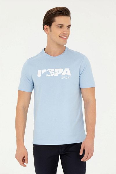 U.S. Polo Assn. Мъжка светлосиня тениска ELİFSU BUTIKHOME